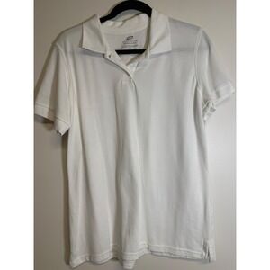 Ultra Club women's white short sleeve shirt size XL